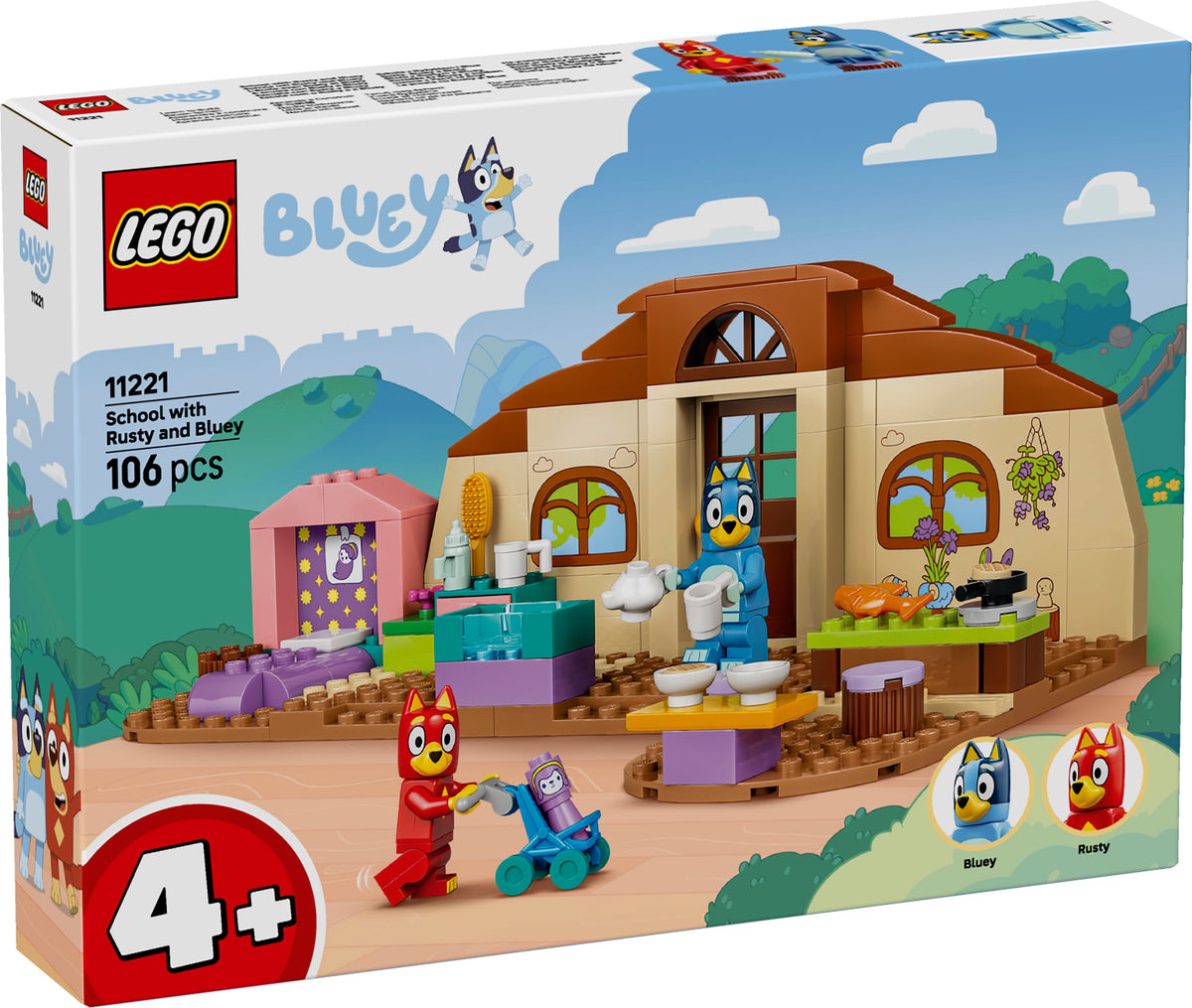 LEGO® - 4+ - 11221 - Schule mit Rusty und Bluey