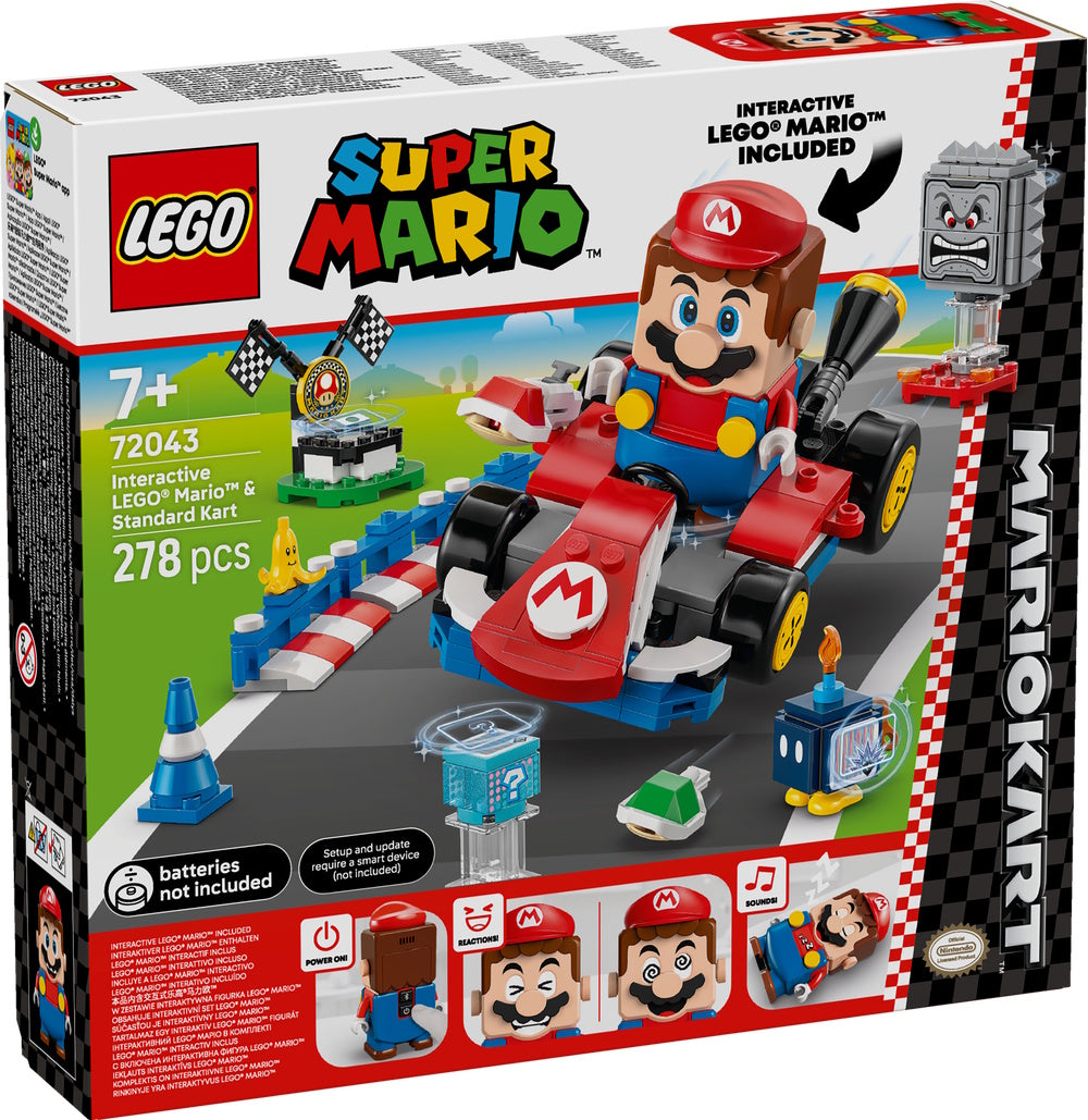 LEGO® - Super Mario - 72043 - Mario Kart™ – Interactive LEGO® Mario™ & Standard Kart